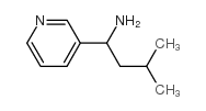 3-甲基-1-(3-吡啶)-1-丁胺结构式
