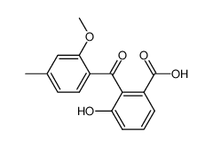 3-hydroxy-2-(2-methoxy-4-methyl-benzoyl)-benzoic acid Structure