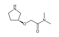 Acetamide, N,N-dimethyl-2-[(3S)-3-pyrrolidinyloxy] Structure