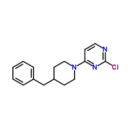 4-(4-Benzyl-1-piperidinyl)-2-chloropyrimidine Structure