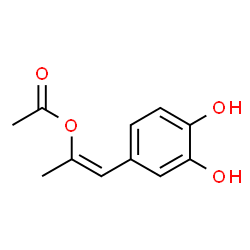 1,2-Benzenediol,4-[2-(acetyloxy)-1-propenyl]-(9CI) Structure