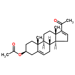 16-脱氢孕烯醇酮乙酸酯结构式