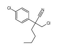 1-氯-2-氰基-2-(4-氯苯基)己烷结构式