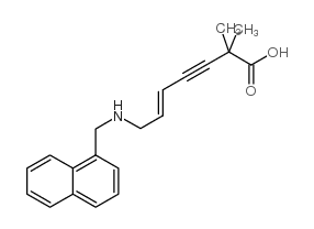 (E)-2,2-dimethyl-7-(naphthalen-1-ylmethylamino)hept-5-en-3-ynoic acid Structure