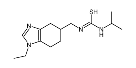 1-[(1-ethyl-4,5,6,7-tetrahydrobenzimidazol-5-yl)methyl]-3-propan-2-ylthiourea结构式