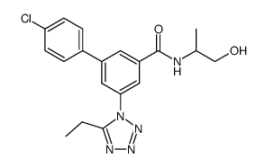 4′-chloro-5-(5-ethyltetrazol-1-yl)biphenyl-3-carboxylic acid (2-hydroxy-1-methylethyl)amide Structure