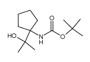 [1-(1-hydroxy-1-methylethyl)cyclopentyl]carbamic acid tert-butyl ester结构式