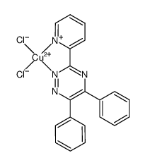 [CuCl2(5,6-diphenyl-3-(2-pyridyl)-1,2,4-triazine)] Structure
