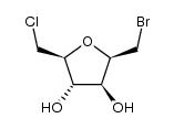 2,5-anhydro-1-bromo-6-chloro-1,6-dideoxy-D-glucitol结构式