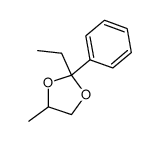 2-ethyl-4-methyl-2-phenyl-[1,3]dioxolane结构式