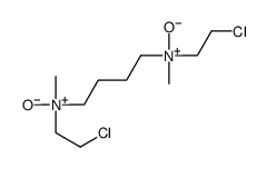 N,N'-bis(2-chloroethyl)-N,N'-dimethylbutane-1,4-diamine oxide结构式