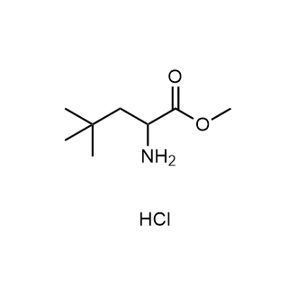 2-氨基-4,4-二甲基戊酸甲酯盐酸盐结构式