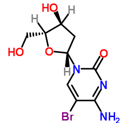 5-溴-2'-脱氧胞苷结构式
