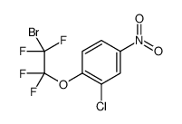 1-(2-bromo-1,1,2,2-tetrafluoroethoxy)-2-chloro-4-nitrobenzene结构式