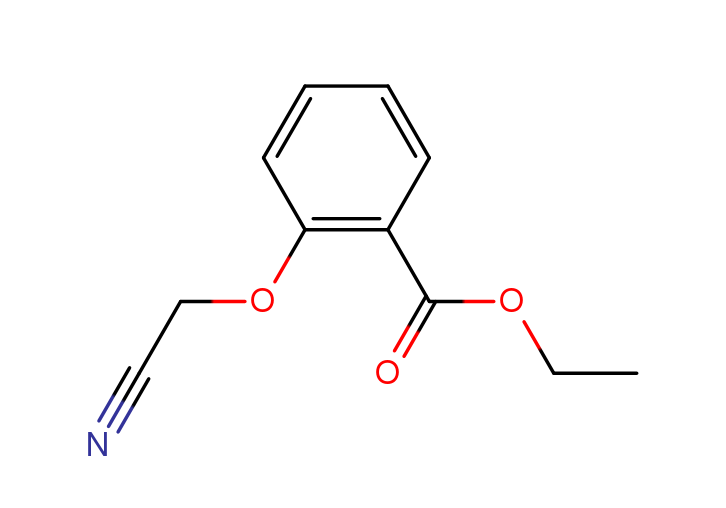 2-cyanomethoxy-benzoic acid ethyl ester结构式