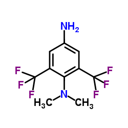 4-(N,N-DIMETHYLAMINE)-3,5-BIS-(TRIFLUOROMETHYL)-ANILINE结构式