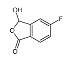 5-氟-3-羟基-2-苯并呋喃-1(3H)-酮结构式