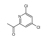 1-(4,6-二氯吡啶-2-基)乙酮结构式