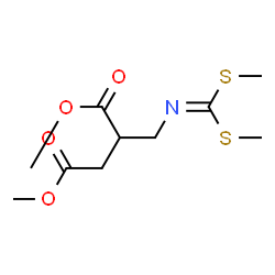 2-[[[Bis(methylthio)methylene]amino]methyl]butanedioic acid dimethyl ester Structure
