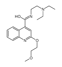 N-[2-(diethylamino)ethyl]-2-(2-methoxyethoxy)quinoline-4-carboxamide结构式