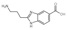 2-氨基丙基-5(6)-羧基苯并咪唑结构式