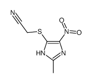 2-[(2-methyl-5-nitro-1H-imidazol-4-yl)sulfanyl]acetonitrile Structure