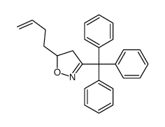 5-but-3-enyl-3-trityl-4,5-dihydro-1,2-oxazole Structure