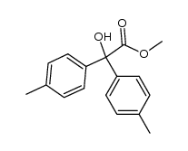 methyl 2-hydroxy-2,2-bis(4-methylphenyl)acetate结构式