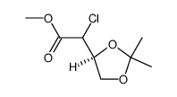 Methyl (4S)-α-chloro-2,2-dimethyl-1,3-dioxolane-4-acetate结构式
