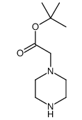 2-(哌嗪-1-基)乙酸叔丁酯结构式