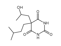 acide (hydroxy-2 propyl)-5 (methyl-3 butyl)-5 barbiturique结构式