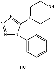 1-(1-苯基-1H-四唑-5-基)哌嗪盐酸盐结构式