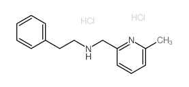 N-[(6-Methylpyridin-2-yl)methyl]-2-phenylethanamine dihydrochloride Structure