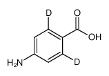 4-aminobenzoic-2,6-d2 acid Structure