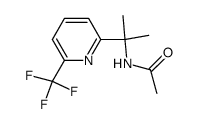 N-[1-methyl-1-(6-trifluoromethyl-pyridin-2-yl)-ethyl]-acetamide结构式