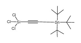 1-trichlorosilyl-3-tri(tert-butyl)stannyl-1-propyne结构式