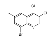 8-bromo-3,4-dichloro-6-methylquinoline Structure