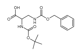 3-(benzyloxycarbonyl)-2-(tert-butoxycarbonyl)propanoic acid结构式