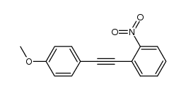 1-(2-(4-methoxyphenyl)ethynyl)-2-nitrobenzene结构式