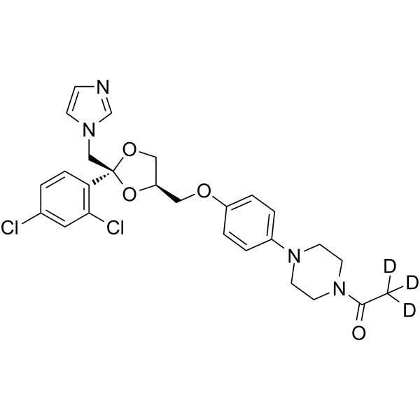 [ 2H3 ]-酮康唑结构式