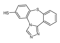 8-Thio-(1,2,4)-triazolo<4,3-d>-1,4-dibenzothiazepine结构式