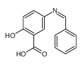 5-(benzylideneamino)-2-hydroxybenzoic acid结构式