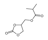 (2-oxo-1,3-dioxolan-4-yl)methyl 2-methylpropanoate结构式