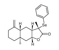 11β-phenylseleno-5,7,8αH-eudesm-4(15)-en-8,12-olide Structure