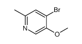 4-溴-5-甲氧基-2-甲基吡啶结构式