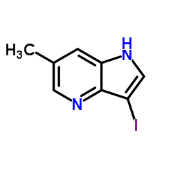 3-Iodo-6-methyl-1H-pyrrolo[3,2-b]pyridine Structure