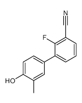 2-fluoro-3-(4-hydroxy-3-methylphenyl)benzonitrile Structure