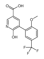 5-[2-methoxy-5-(trifluoromethyl)phenyl]-6-oxo-1H-pyridine-3-carboxylic acid Structure