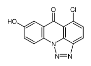 5-chloro-8-hydroxy-6H-ν-triazolo[4,5,1-de]acridin-6-one结构式