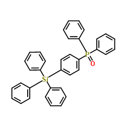 二苯基[4-(三苯基硅烷基)苯基]氧膦结构式